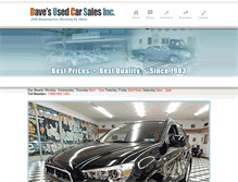 Tablet Screenshot of davesusedcarsales.com